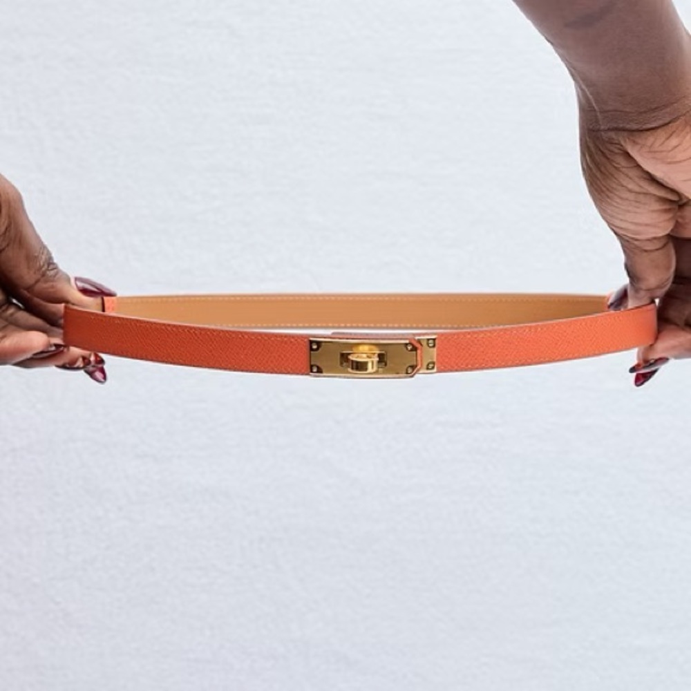 Hermès Kelly 18 Belt Orange